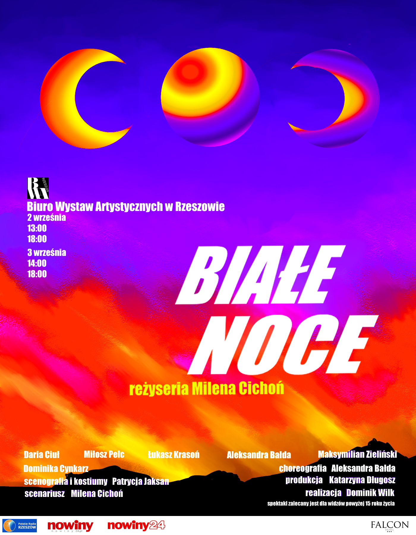 Plakat Białych Nocy w Rzeszowie 2022