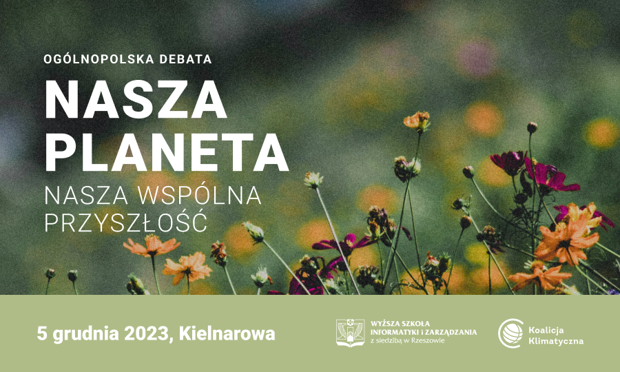 I Ogólnopolska Debata Klimatyczna - okazja do dyskusji już we wtorek