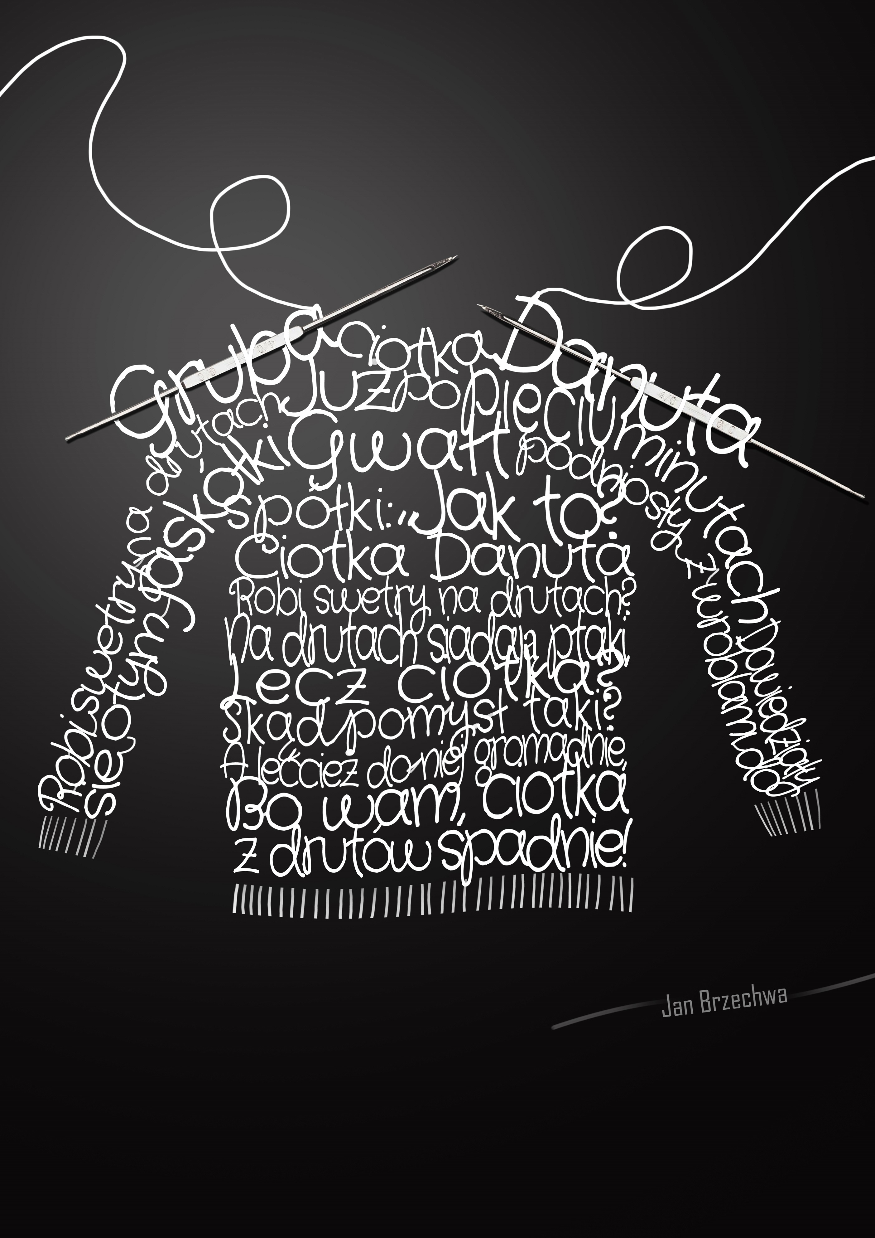 Ilustracja typograficzna wiersza Ewelina Błoniarz2