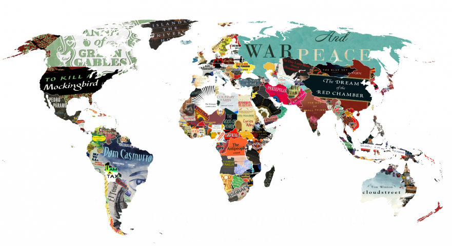 Literacka mapa świata 