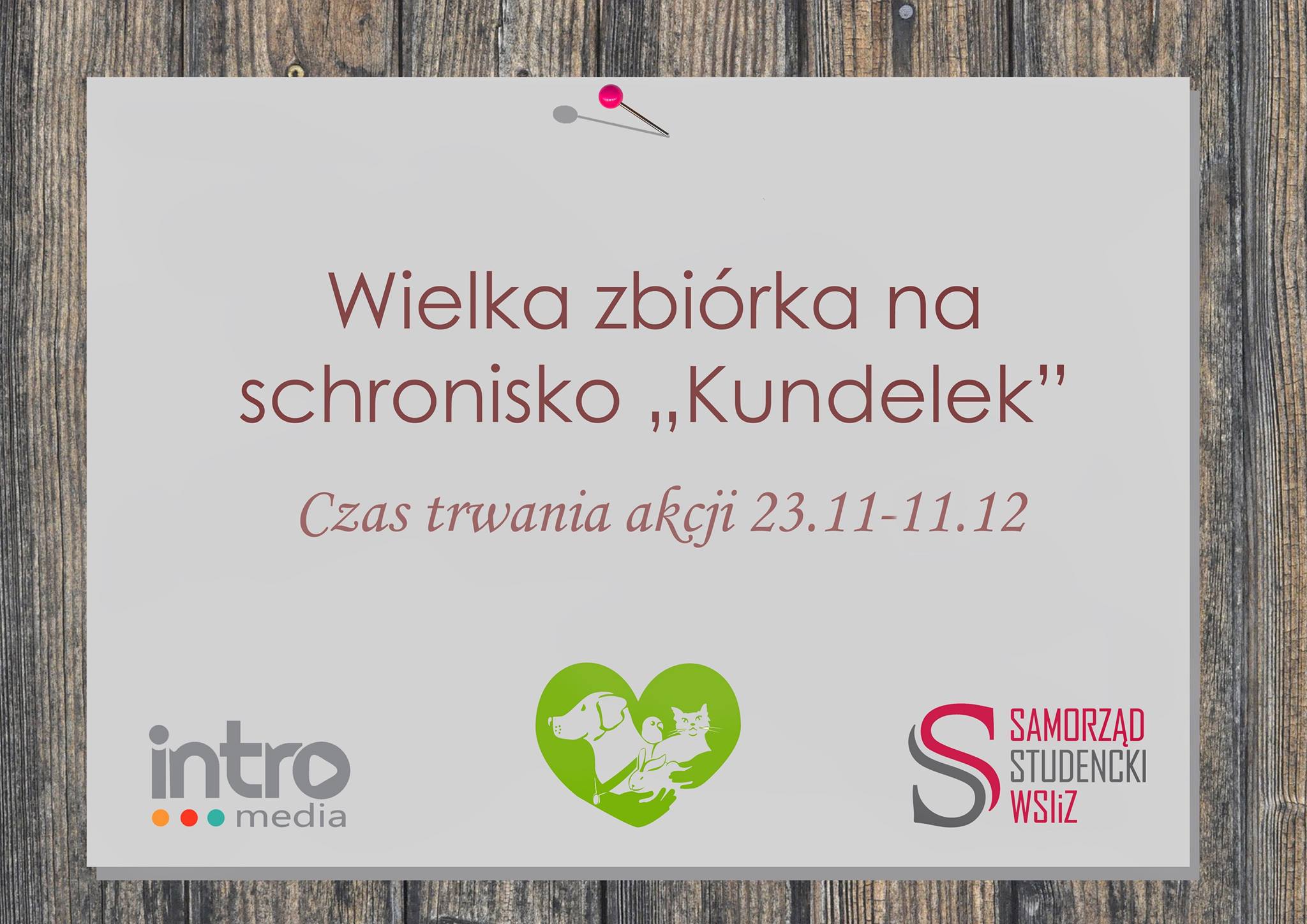 Zbiórka na schronisko Kundelek