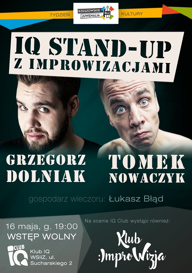 plakat iq stand up logo juwe wer2