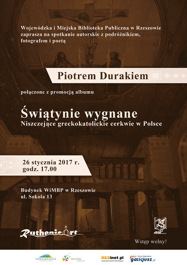 Spotkanie autorskie z Piotrem Durakiem - Plakat